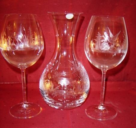 service gourmet cristal de bohême