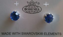 Boucles d'oreille bleu