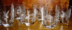 Verres whisky gibier cristal