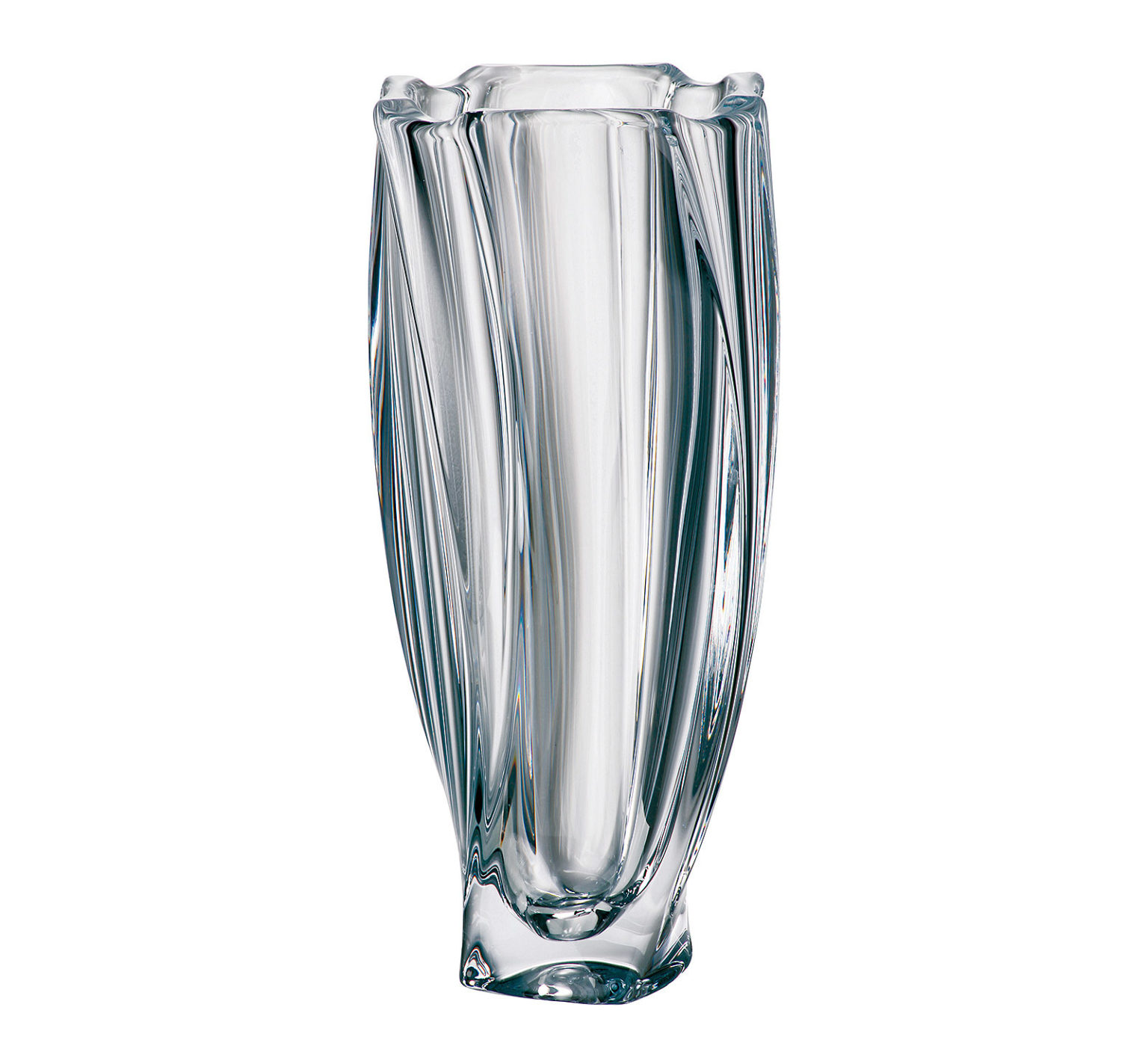 Vase NEPTUNE "U" 32 cm cristal de bohême BOUTIQUE CRISTAL BOHEME DOREE