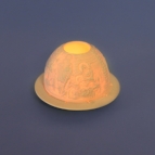 Photophore Noël "La Crèche"-biscuit de porcelaine – Image 2