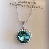 Collier "Lentille CX Azur" cristal de Swarovski