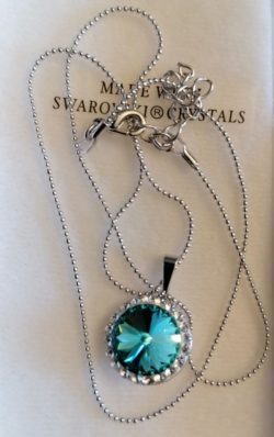 Collier "Lentille CX Azur" cristal de Swarovski – Image 2