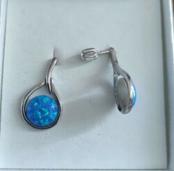 Collier Goutte OPALE BLEU Ag – Image 3