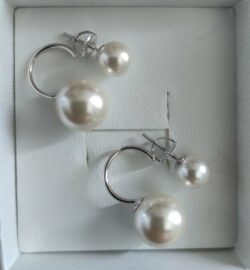 Boucles d'Oreilles PERLES doubles – Image 2